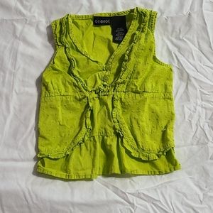 GEORGE green sleeveless shirt
